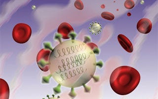 HIV and red blood cells