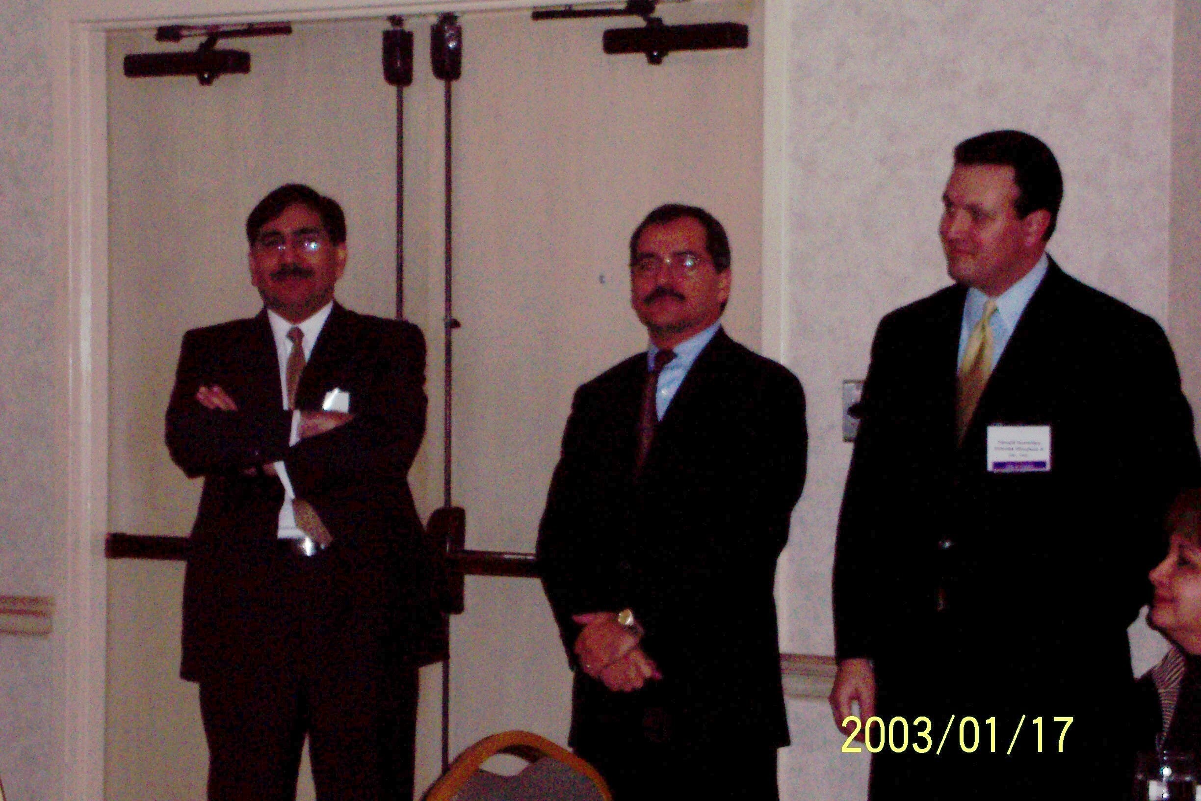 Juan F. Aguilera, Executive Director, MASBA; Raul Villasenor, Sr. V.P., First Southwest Co., Investment Banking and Don Gonzales, Estrada Hinojosa & Company, Inc.
