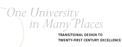 One University in Many Places: Transitional Design to Twenty-first Century Excellence