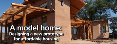 This new home in Nageezi, New Mexico, is designed to be energy efficient and to serve as a model for future affordable housing projects.