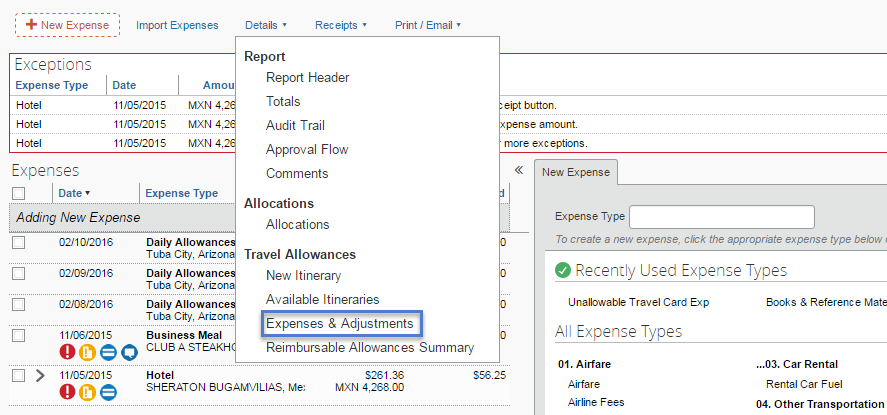 Per Diem Chart