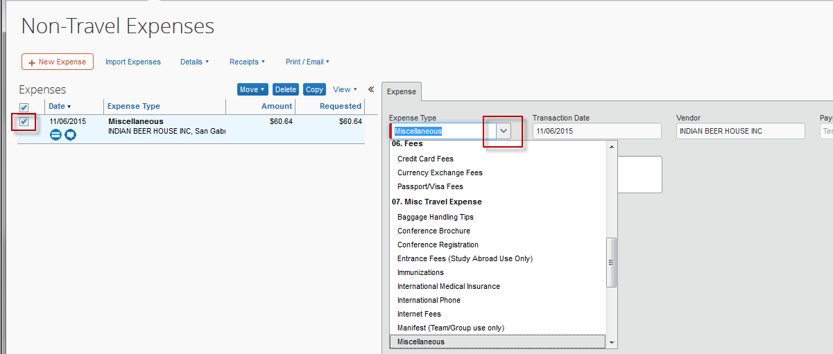 complete a non travel expenses report business and finance
