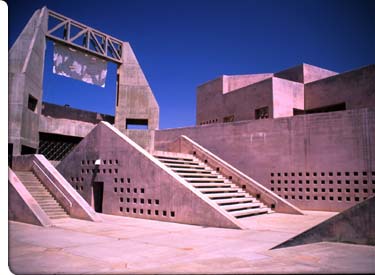 The J. Russell and Bonita Nelson Fine Arts Center, winner of the 1989 American Institute of Architects Honor Award, houses the ASU Art Museum as well as teaching and performance facilities.
