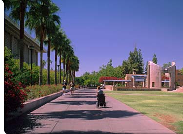 ASU offers full disability accommodations, including note taking, reading services, alternative print formats, mobility resources, sign language and oral interpreting, in-class testing accommodations, and lab accommodations.