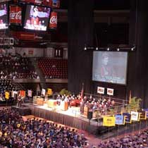 Fall 2002 graduation         ceremony