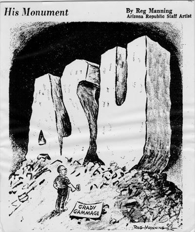 Name Change, Reg Manning Editorial Cartoon, 1958