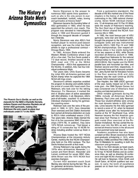 Men's Gymnastics Recent History