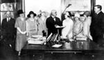 Governor Hunt signing legislation for name change, March 7, 1925