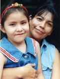 image of mother holding daughter