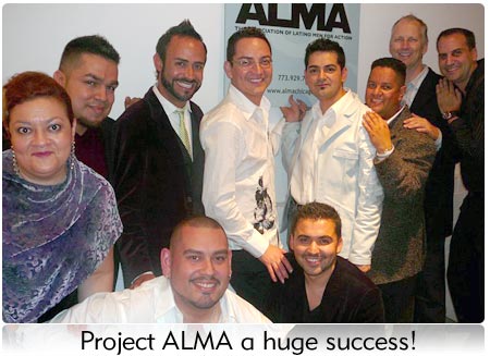 Group of Latino Men from ALMA, the Association of Latino Men for Action