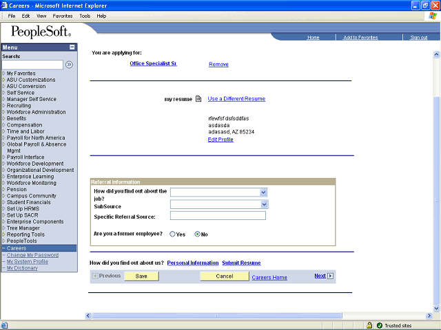 Screen image of this step