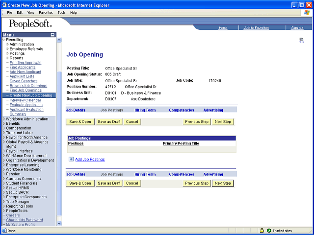 Screen image of this step
