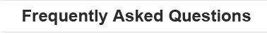 Frequently Asked Questions