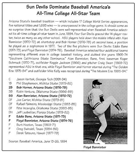 Recent History, ASU Baseball Media Guide, 1998
