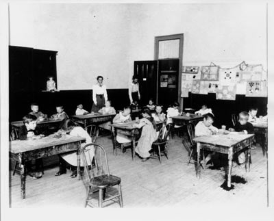 Training school classroom, 1890s