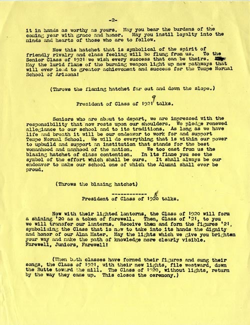 Lantern Walk Rules (page 2), 1929