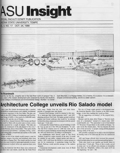 Rio Salado Unveiled, Insight, 1988