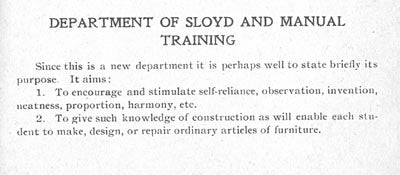 Department of Sloyd and Manual Training, 1906-07, part 1