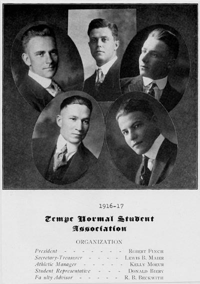  Tempe Normal Student Association, 1916-17