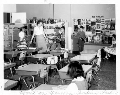 Payne Training School students and teacher, ca. 1950s