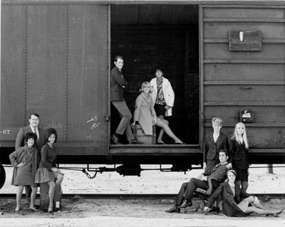 Student Government on Rail Car, ca. 1967-68