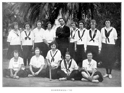Tempe Normal School Women's Baseball Team, 1922
