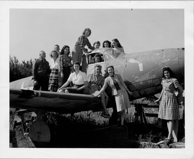 Industrial Arts, Aircraft Mechanics Class, ca. 1945