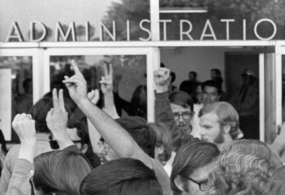 Demonstration at the Administration Office, 1968-69