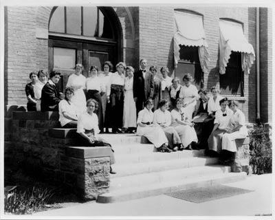 Felton and Students, ca. 1920s