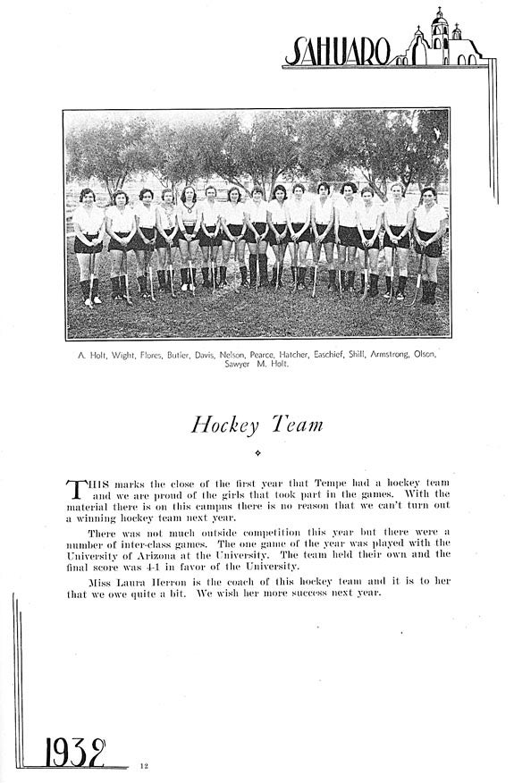 Field Hockey, 1932