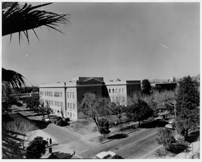 Tyler and College Avenue toward the northwest, 1960s