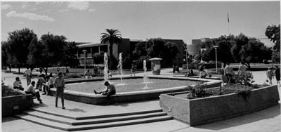 The Fountain at the Center of Campus, 1970