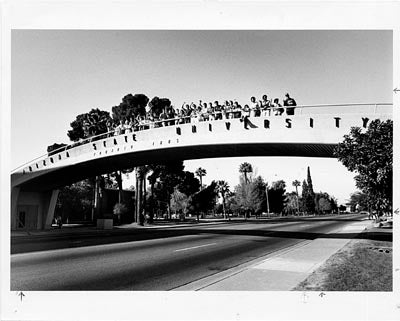 University Drive Pedestrian Overpass, 1986
