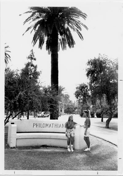 Philomathian Bench, 1990