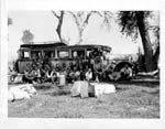 Students on a camping trip, 1930s