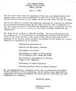 Los Conquistadores letter, 1945/1946
