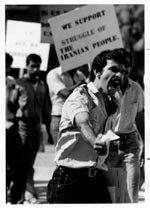 Iranian students protest, ca. 1980