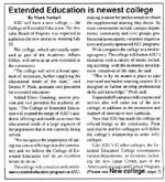 Dennis P. Prisk, Founding Dean of the College of Extended Education, 1990