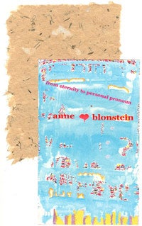 Image from Anne Blonstein's "from eternity to personal pronoun"