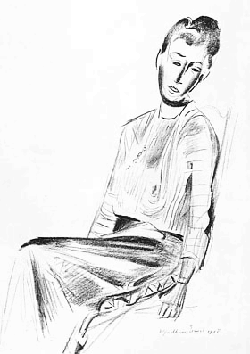 Lynette Roberts by Wyndham Lewis