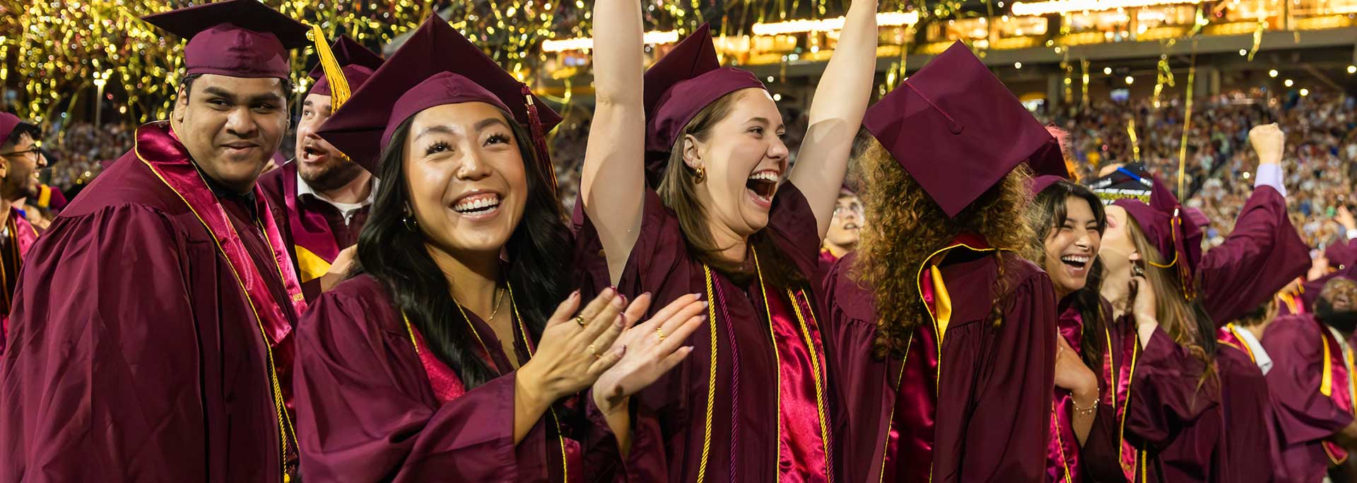 Graduates celebrating