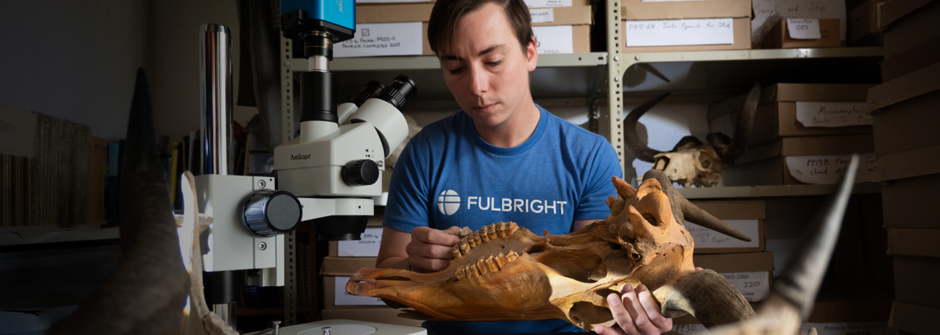 ASU PhD student doing archaeological research